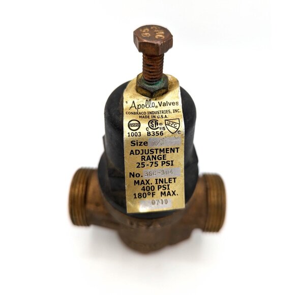 Apollo Conbraco 36C Series 3/4" 75# 400 psi Bronze Double Union Pressure Valve - Picture 2 of 4